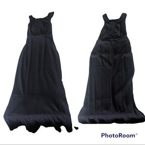 ASOS navy maxi mermaid gown dress